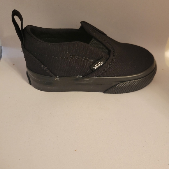 Vans Kids Slip-On Shoes Black/Black Infant/Toddler 4.5 NWT - Picture 8 of 12